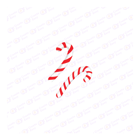 Christmas Candy Cane Flat geometric management icon