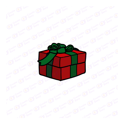 Celebrate Christmas Gift Box Flat geometric management icon