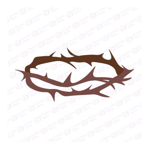 Crown of thorns Flat geometric management icon