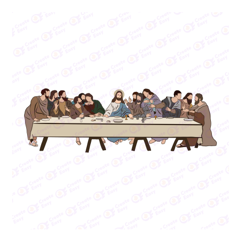 Maundy Thursday Flat geometric management icon