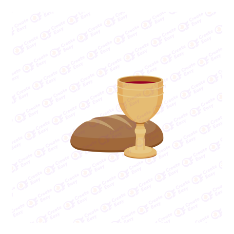 Eucharist Flat geometric management icon