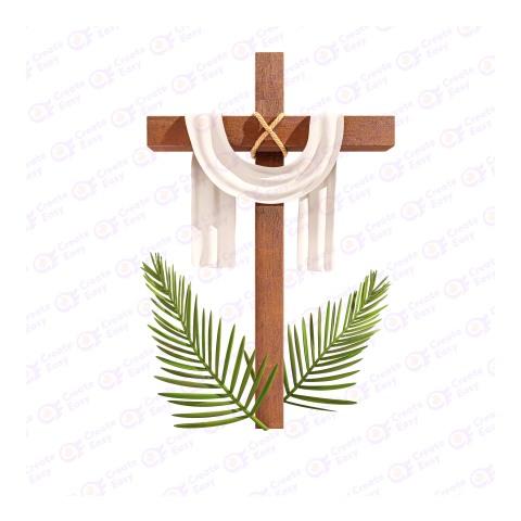 Palm Sunday Flat geometric management icon