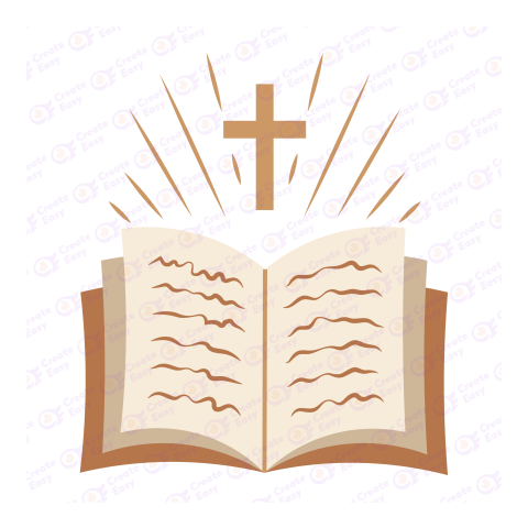 Gold Bible Flat geometric management icon