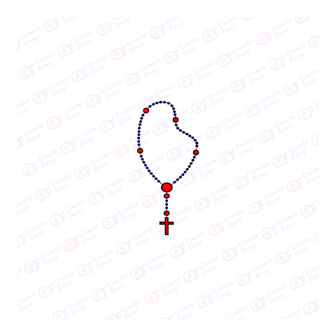 Rosary Flat geometric Png image