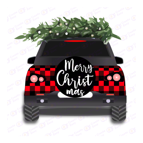 Christmas Car Flat geometric management icon