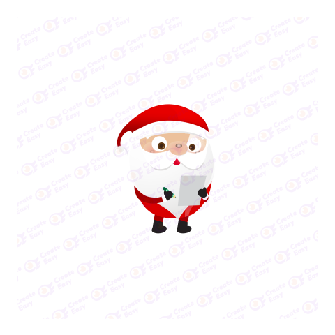 Santa Claus Flat geometric management icon