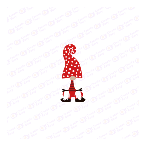 Christmas Gnome Flat geometric icon png image