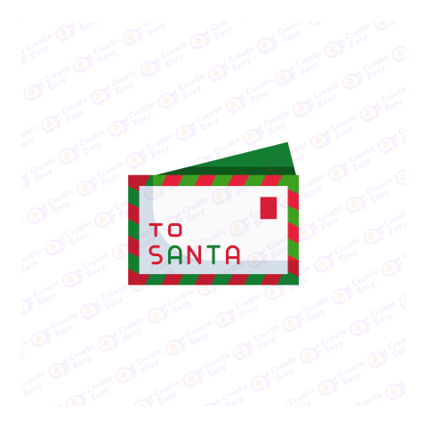 Santa Claus Card Flat geometric icon png image