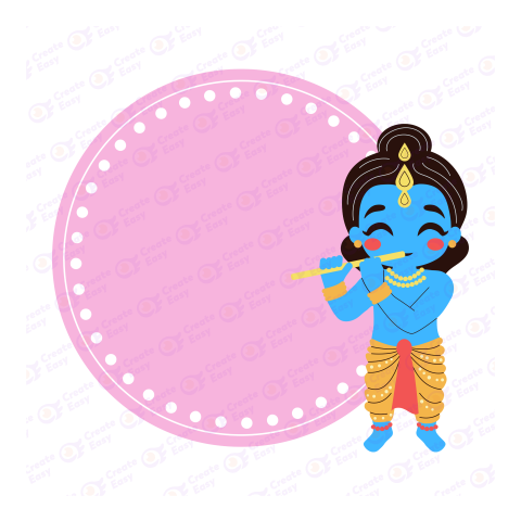 Lord Krishna Flat geometric icon png image