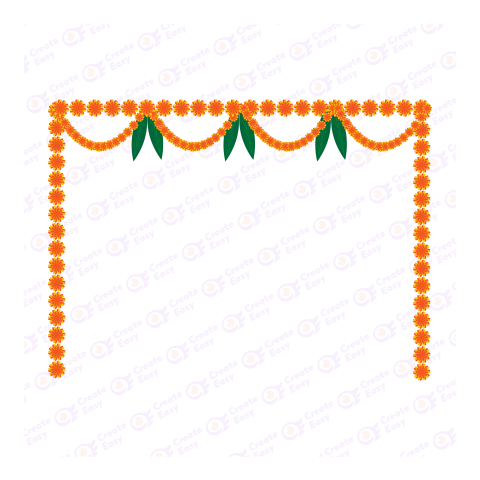 Diwali Toran Flat geometric icon png image