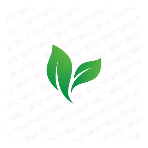 Green Leaf Flat geometric icon png image