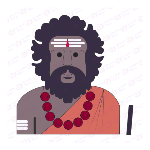 Shaiva Sadhu Flat geometric icon png image