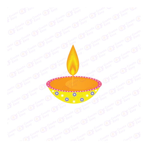 Diwali Flat geometric icon png image