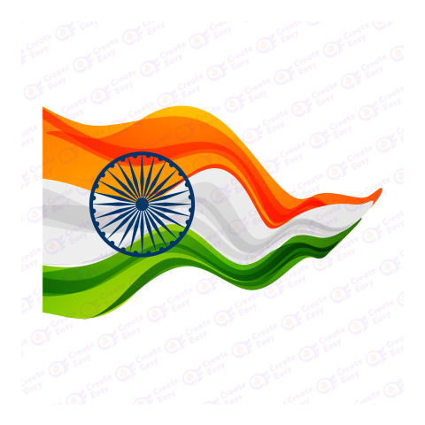 Flag of India Flat geometric icon png image
