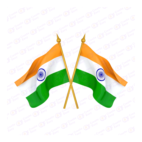 Flag of India Flat geometric icon png image