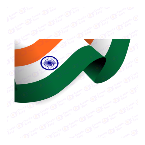Flag of India Flat geometric icon png image