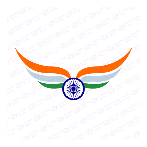 Flag of India Flat geometric icon png image
