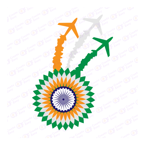 Flag of India Flat geometric icon png image