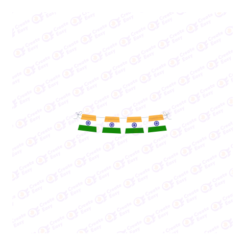 Flag of India Flat geometric icon png image