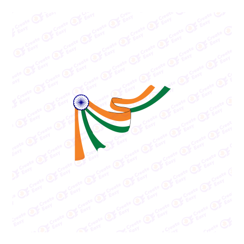 Flag of India Flat geometric icon png image
