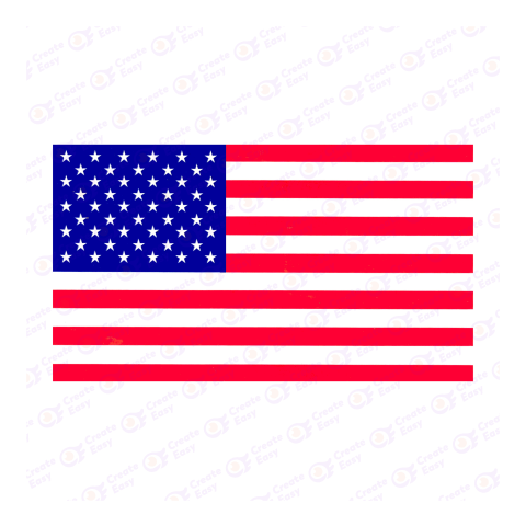 Flag of the United States Flat geometric icon png image