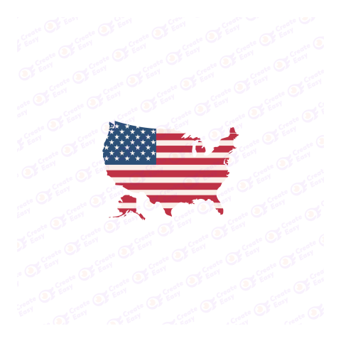 Flag of the United States Flat geometric icon png image