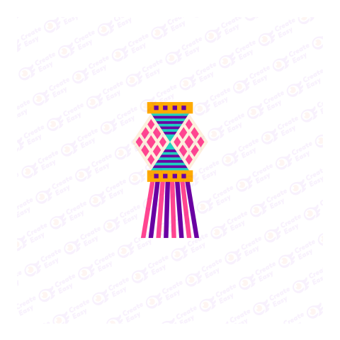 Símbolos Diwali De Color Plano Flat icon free png image