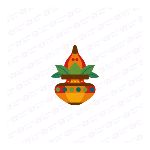 Ugadi Indian Elements Flat icon free png image