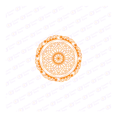 Happy diwali card with mandala Royalty Flat icon free png image