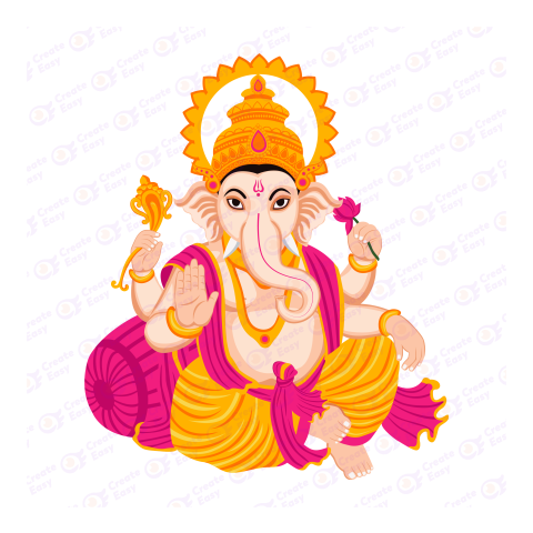 Ganesha Flat icon free png image