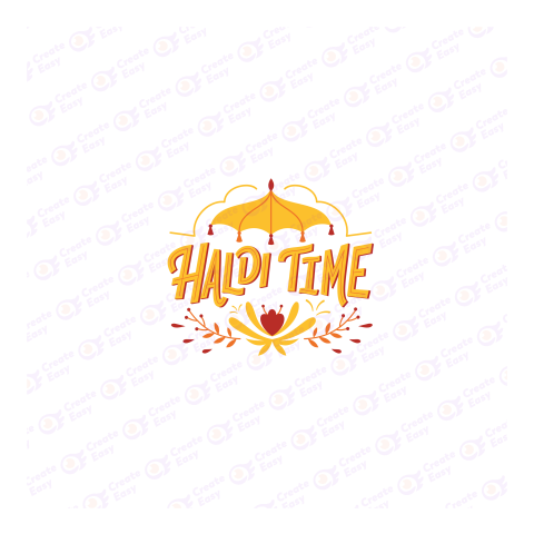 Haldi Time Flat icon free png image