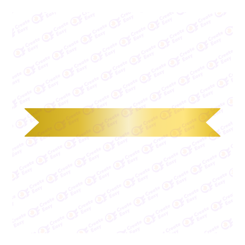 Gold banner flag free png image
