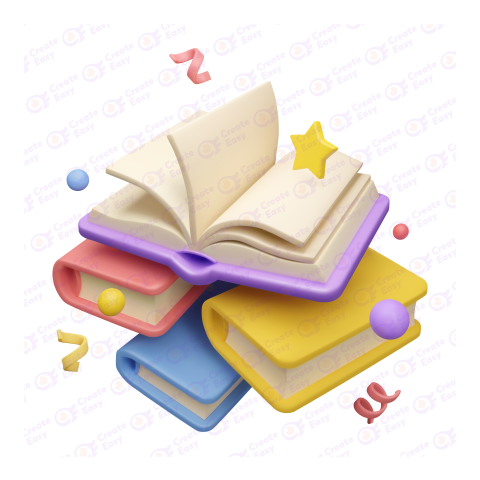 Colorful Open Book Symbolizing Knowledge And Creativity free png image