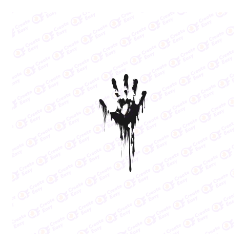 Bloody Handprint free png image