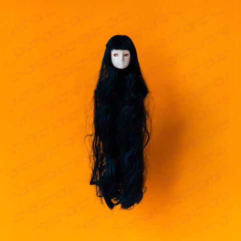 Long hair female ghost doll background free png images