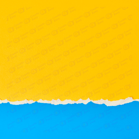 Yellow and blue torn paper effect background free png images