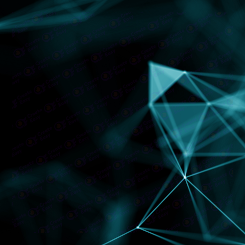 Abstract Blue Geometric Background