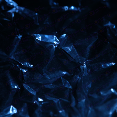 Blue and Yellow colored crumpled foil texture