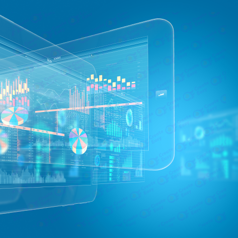 Digital Transformation color background image