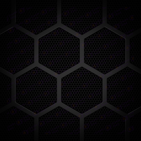 Abstract black wall hexagon blocks background