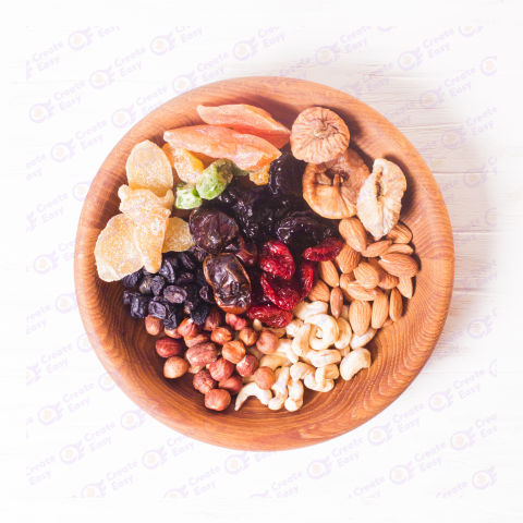 Nuts and dried fruits Dried apricots figs prunes raisins free png image