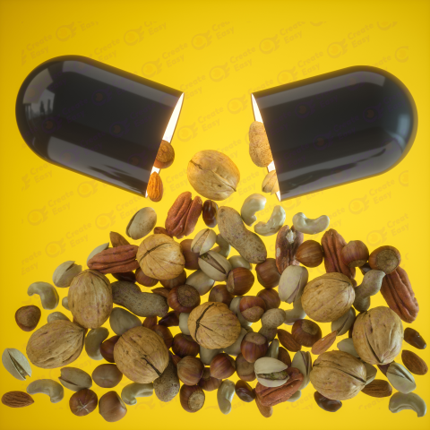 Nuts Multivitamin Capsule Stock free png image