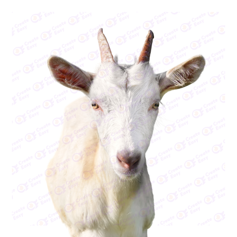 Dutch white goat free png image