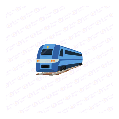 Train isolated on white background Vector illustration Train isolated