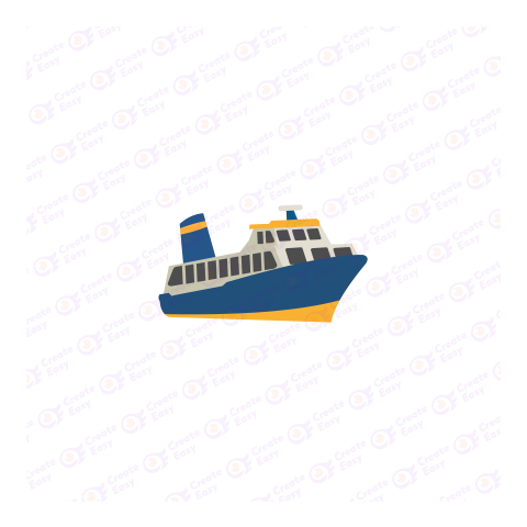 Ferry icon on white background Free png image