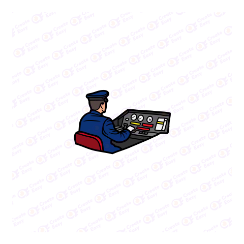 Suitcase of a Train Driver free png image