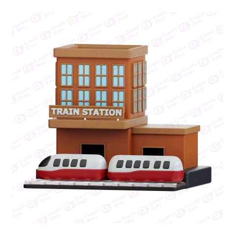 Train Station` free png image