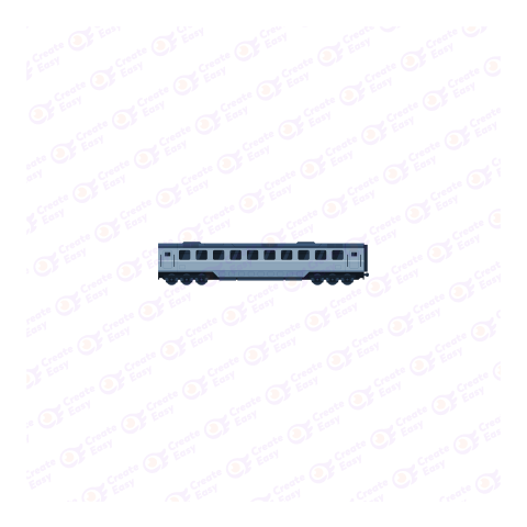 Gray Train Passenger Wagon free png image