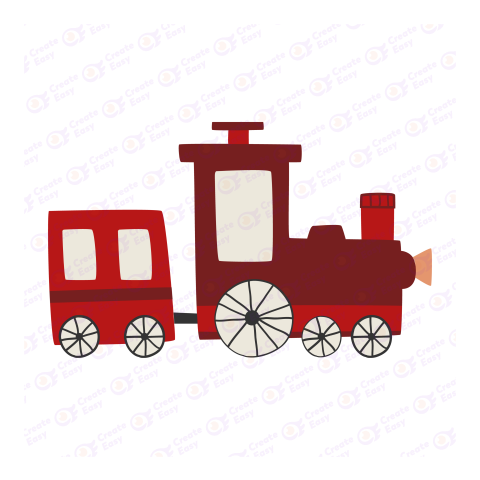 Red Train free png image