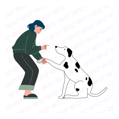 Friendly Volunteer Feeding Dog In Animal Shelter free png image